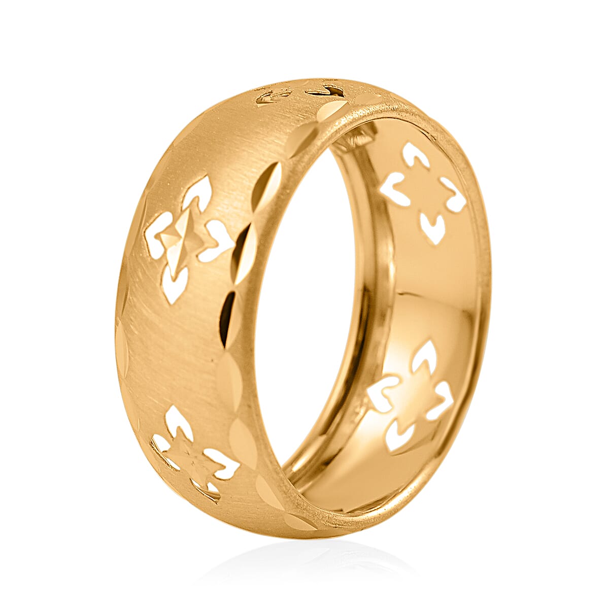 Maestro Collection - 9K Yellow Gold Clover Band Ring