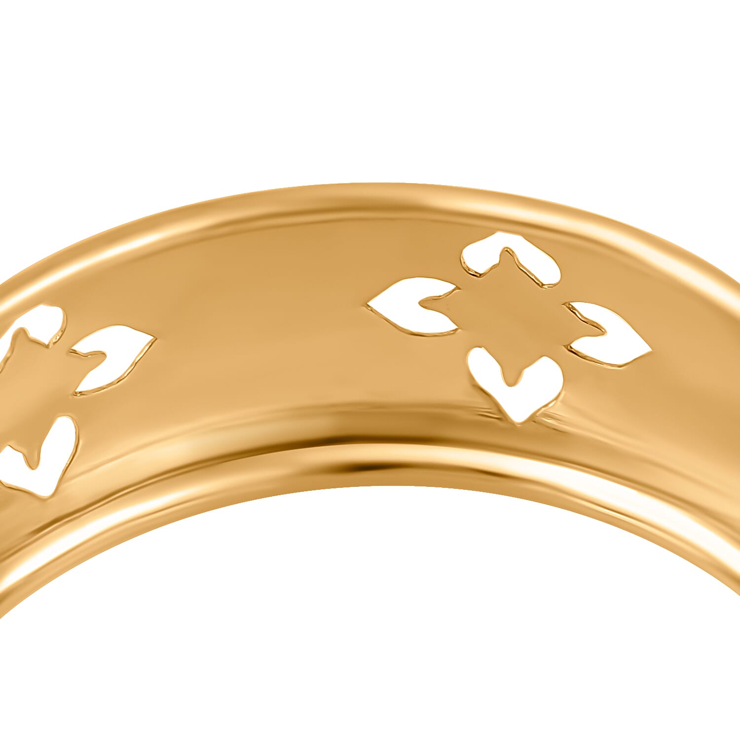 Maestro Collection - 9K Yellow Gold Clover Band Ring