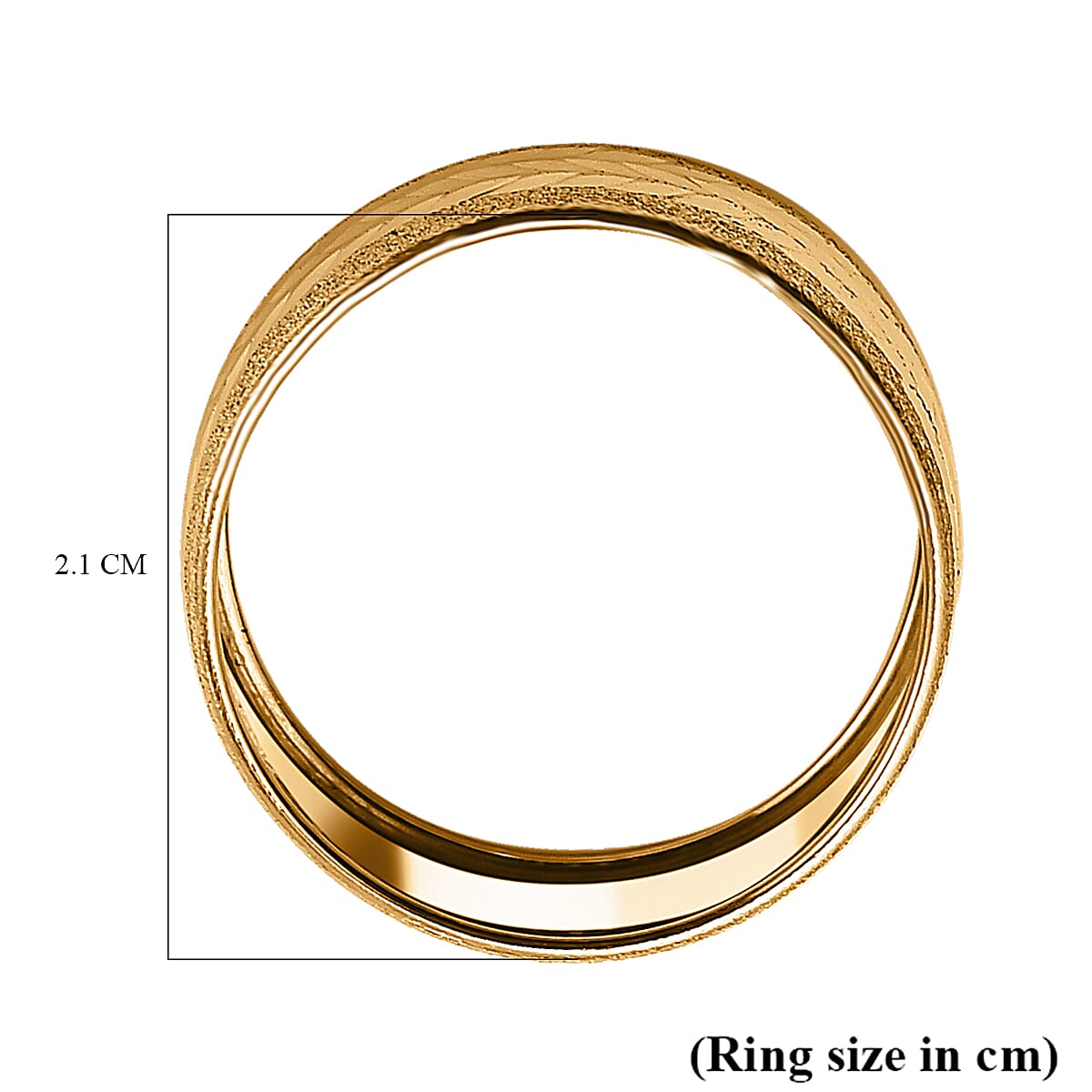 Maestro Collection - 9K Yellow Gold Diamond Cut Chevron Design Ring