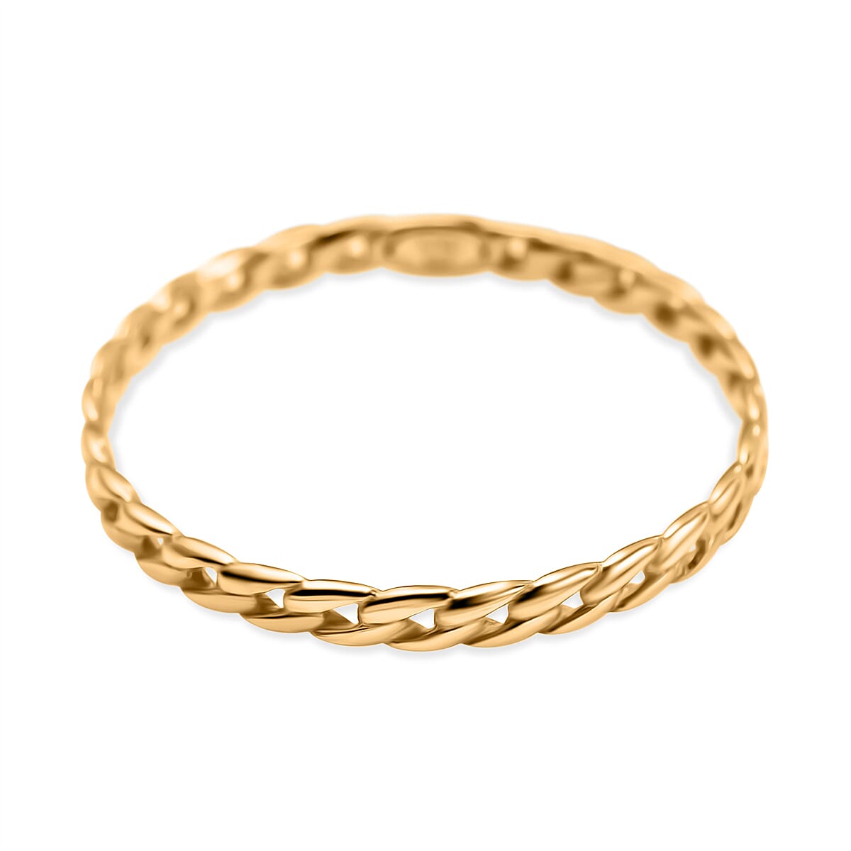 Maestro Collection - 9K Yellow Gold Velvet Grumetta Cuban Ring