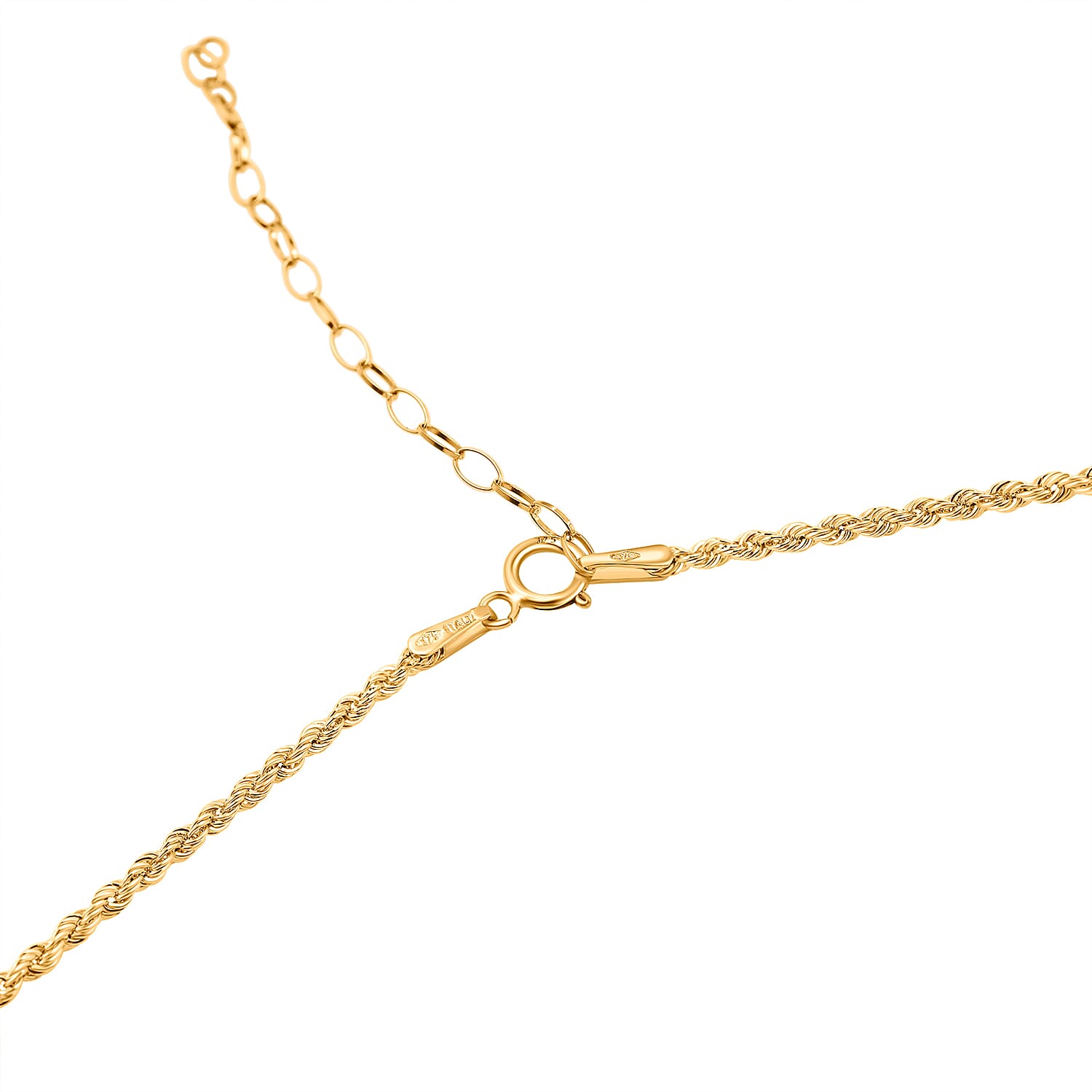 Maestro Collection - 9K Yellow Gold Multi Circle Entwined Necklace (Size - 18-2 inch Ext.)