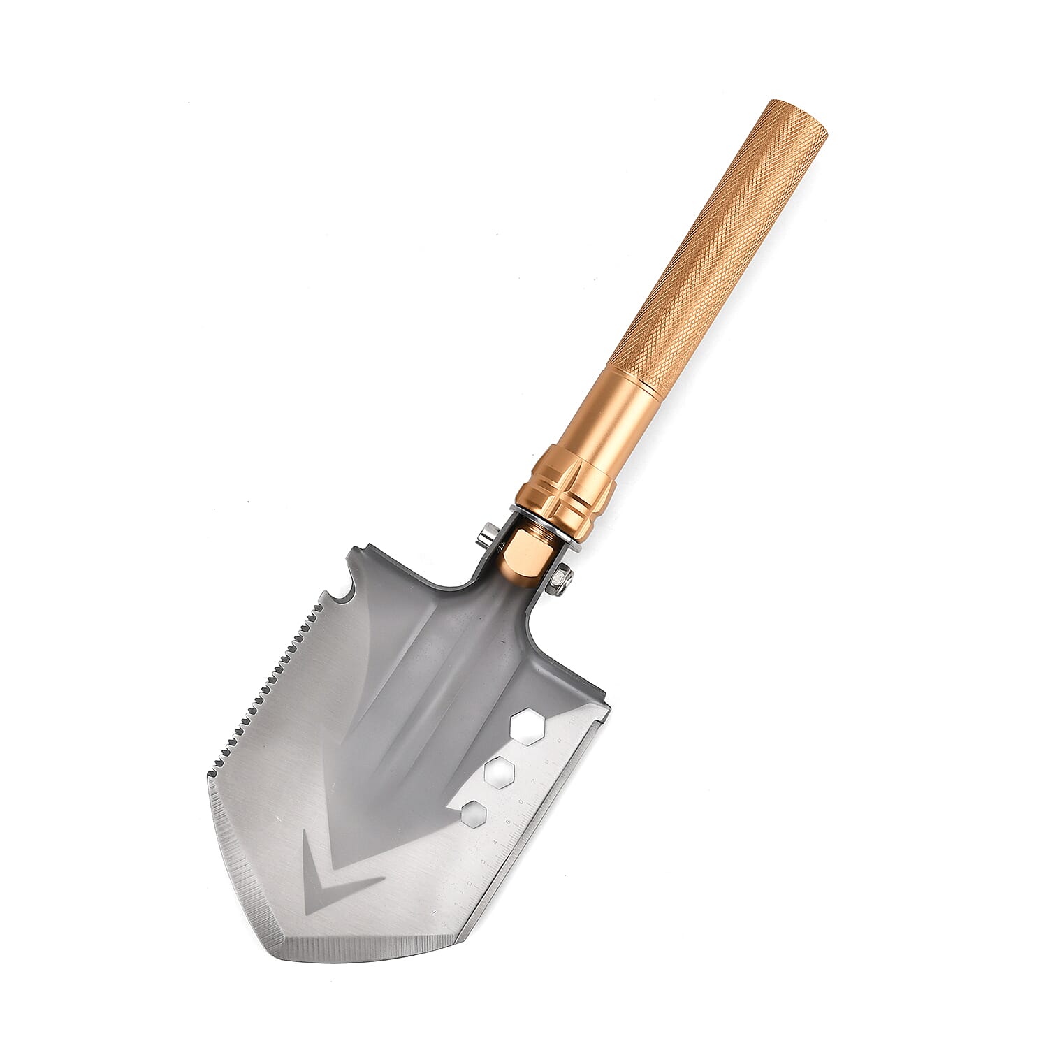 Foldable Survival Shovel with Kit - Gold & Silver