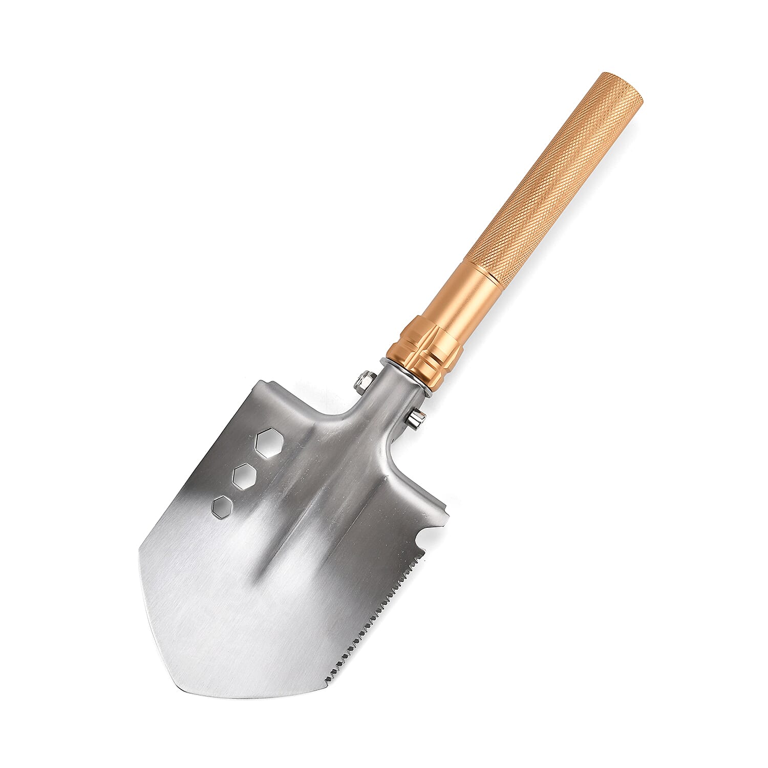 Foldable Survival Shovel with Kit - Gold - Silver