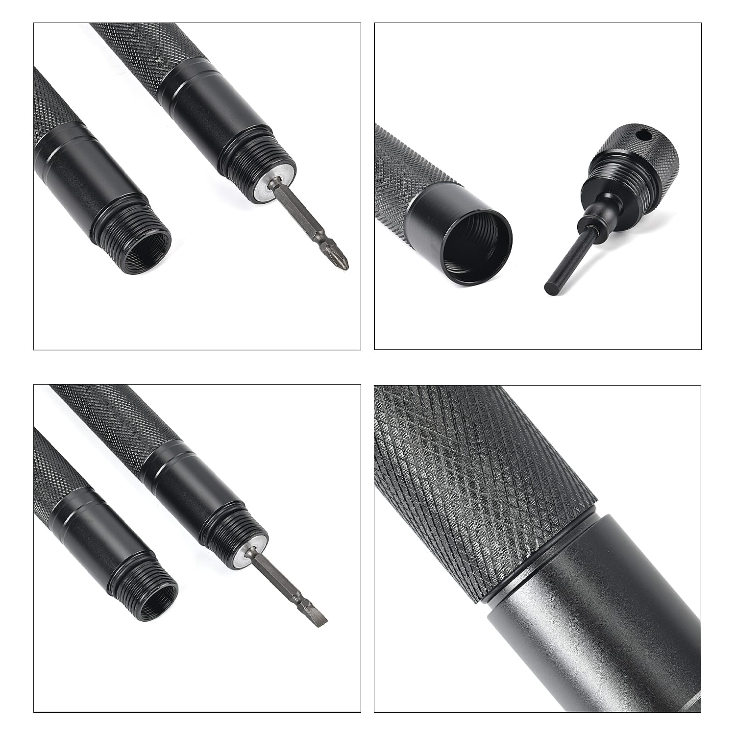 Foldable Survival Shovel with Kit - Black - Silver