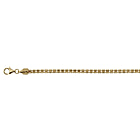 Gold Overlay Sterling Silver Square Bracelet (Size - 7.5), Silver Wt. 10.00 Gms