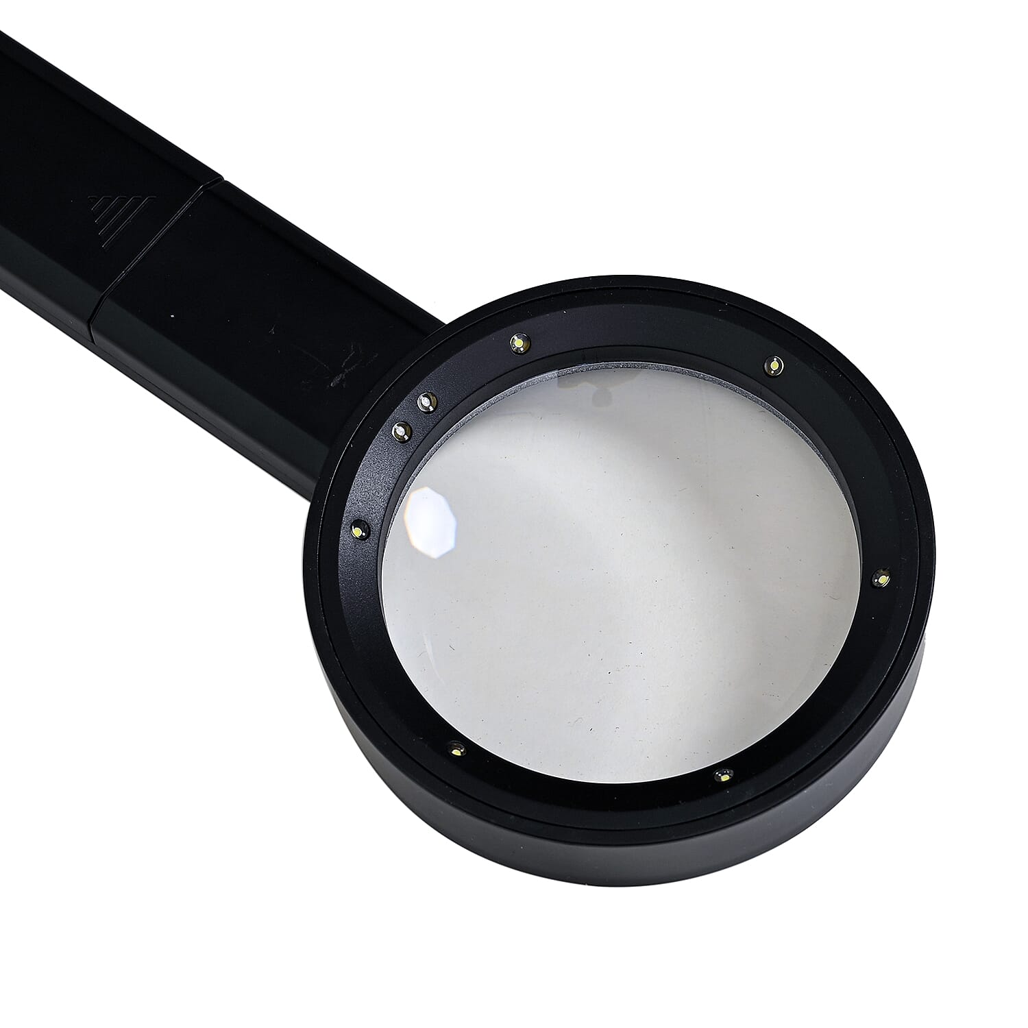 Combination Handheld Magnifying Glass (3xAAA Batteries Not Inc.) - Silver & Black