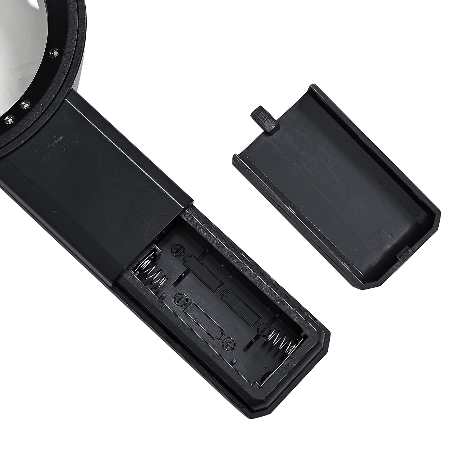 Combination Handheld Magnifying Glass (3xAAA Batteries Not Inc.) - Silver & Black