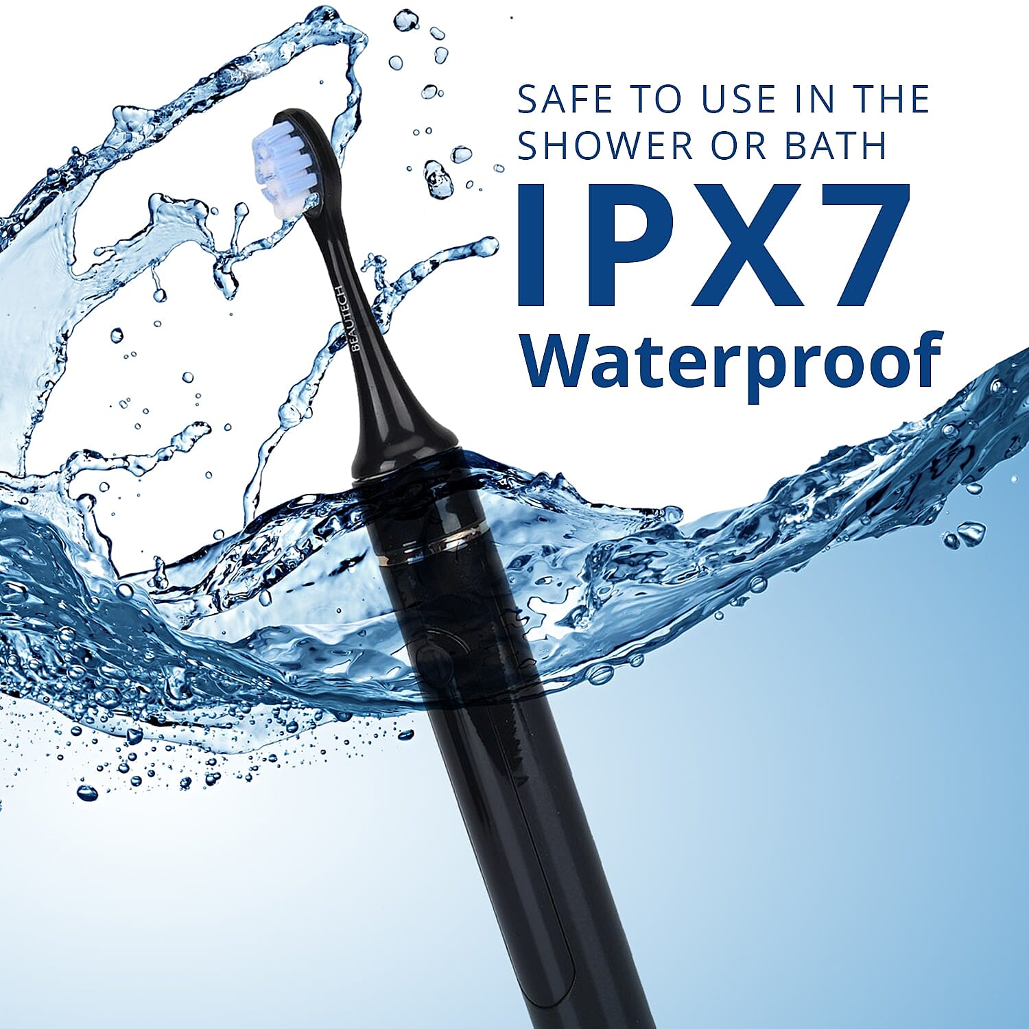 New Launch Beautech LED Rechargeable Toothbrush With Blue & Red Light & Normal Head