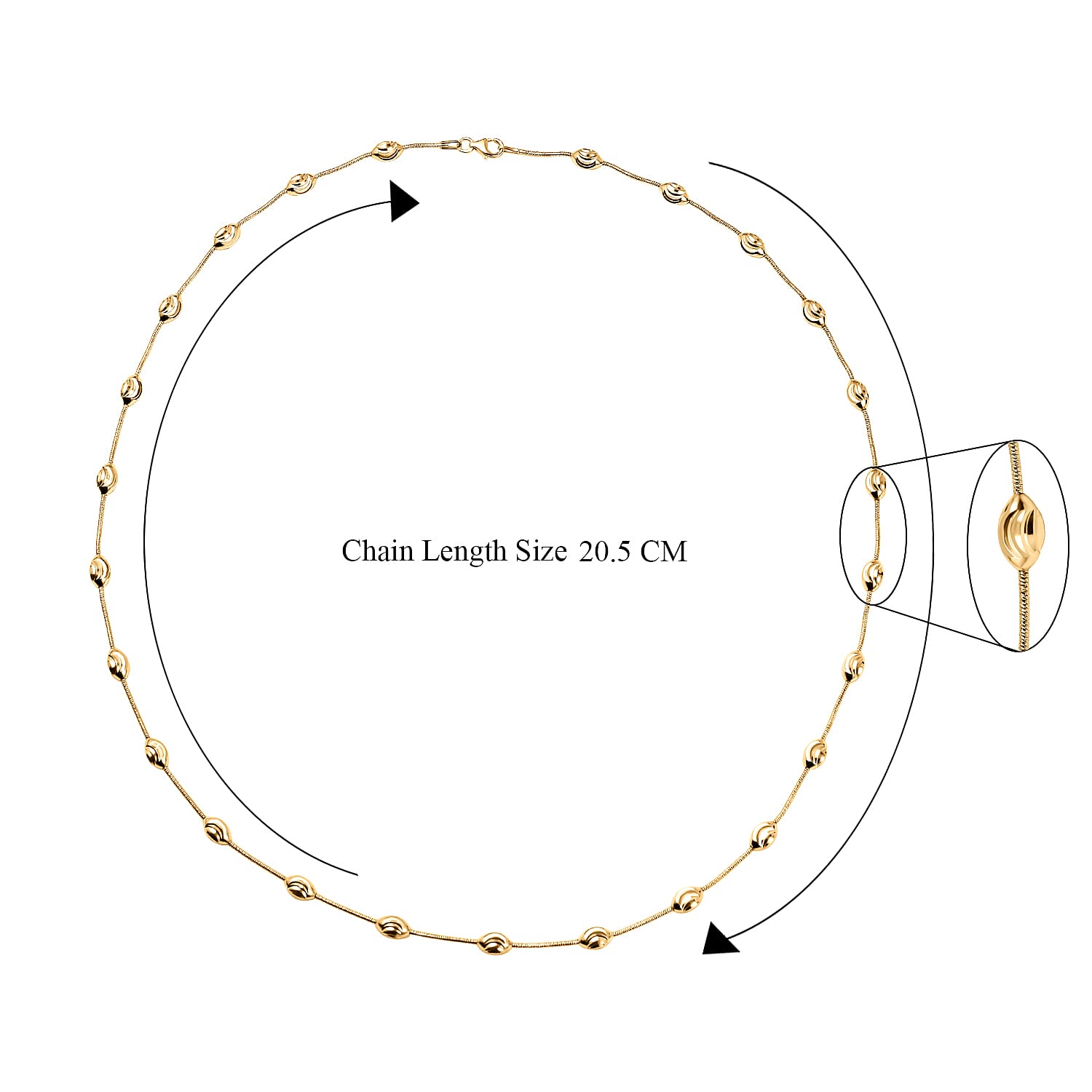 Italian Made-Sterling Silver Stardust Station Necklace (Size - 24)