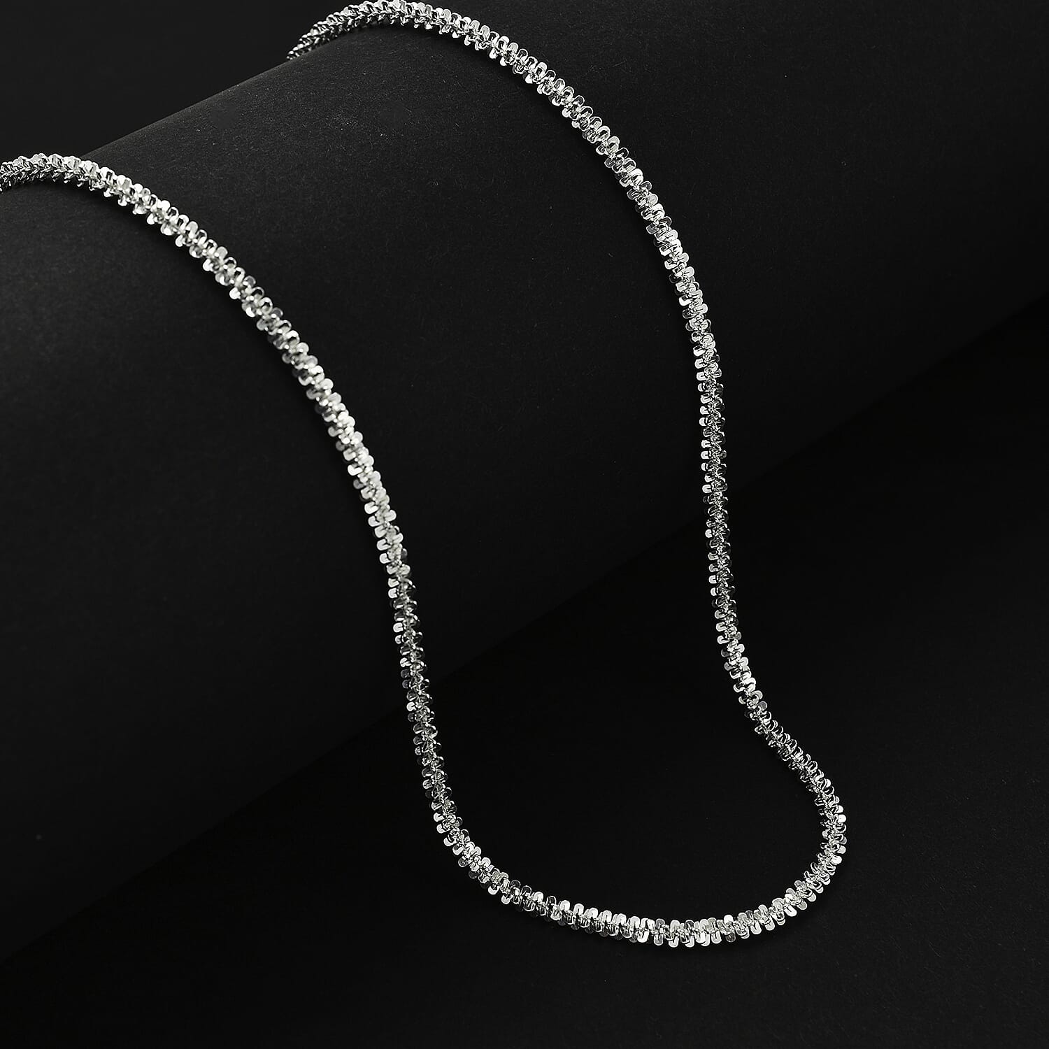 Designer Inspired Closeout - Sterling Silver Rock Necklace (Size - 20)