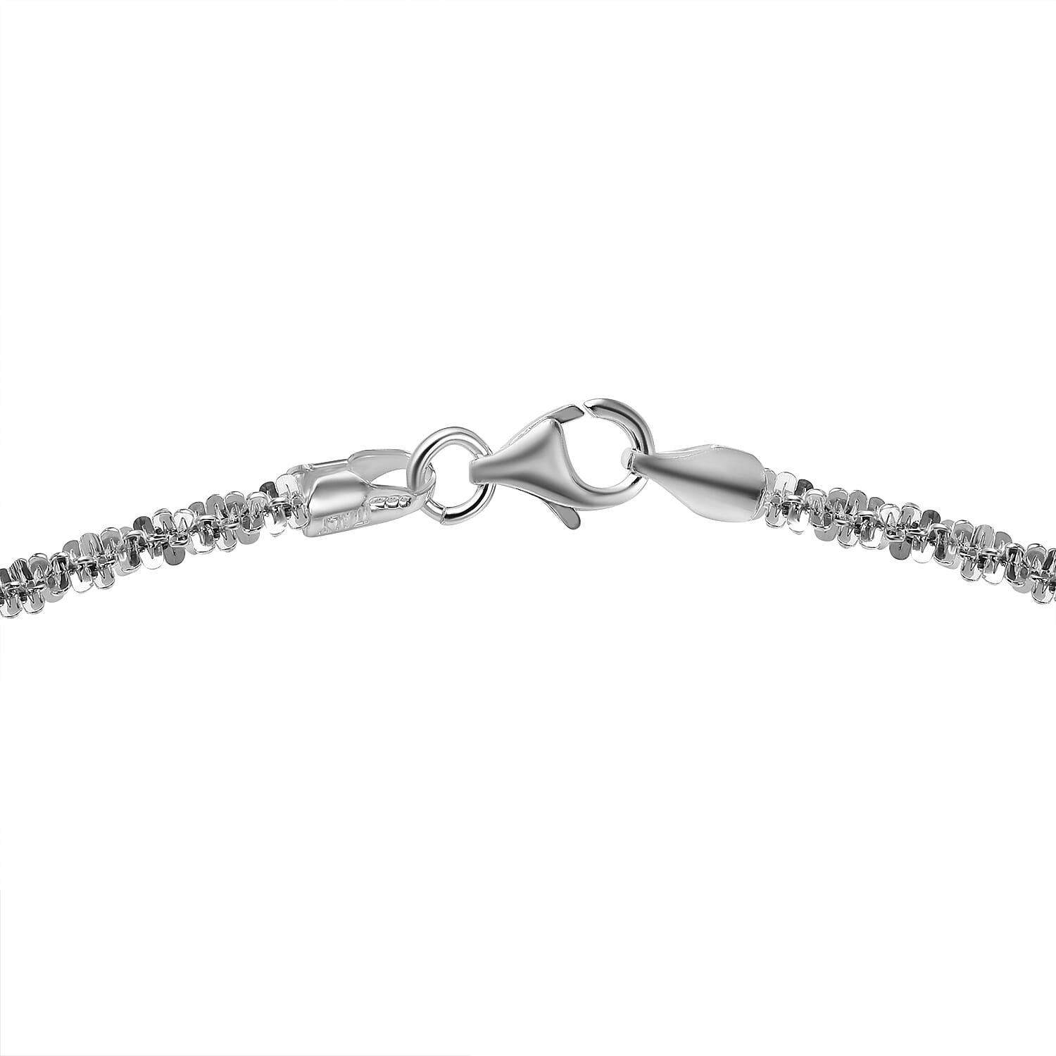 Designer Inspired Closeout - Sterling Silver Rock Necklace (Size - 20)