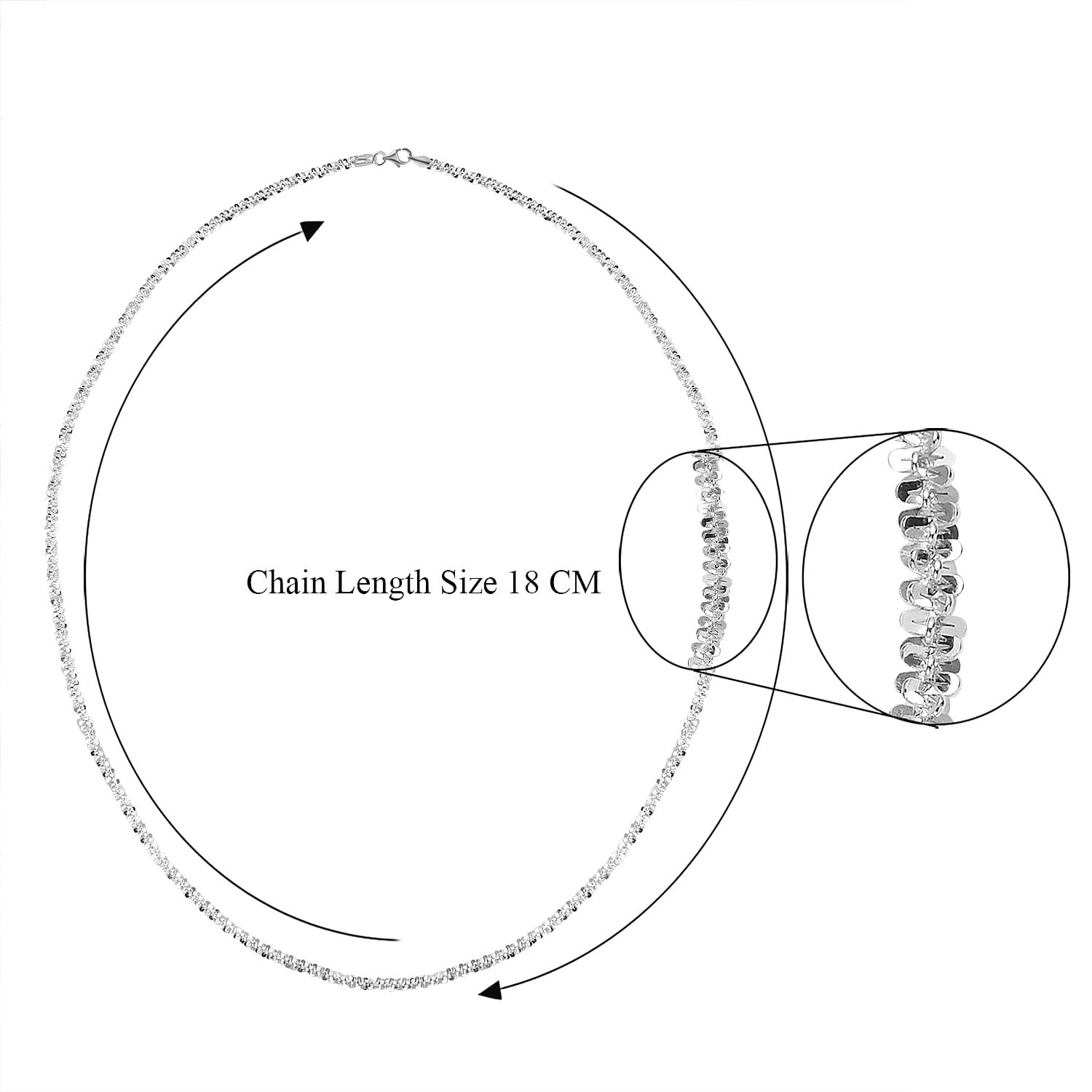 Designer Inspired Closeout - Sterling Silver Rock Necklace (Size - 20)