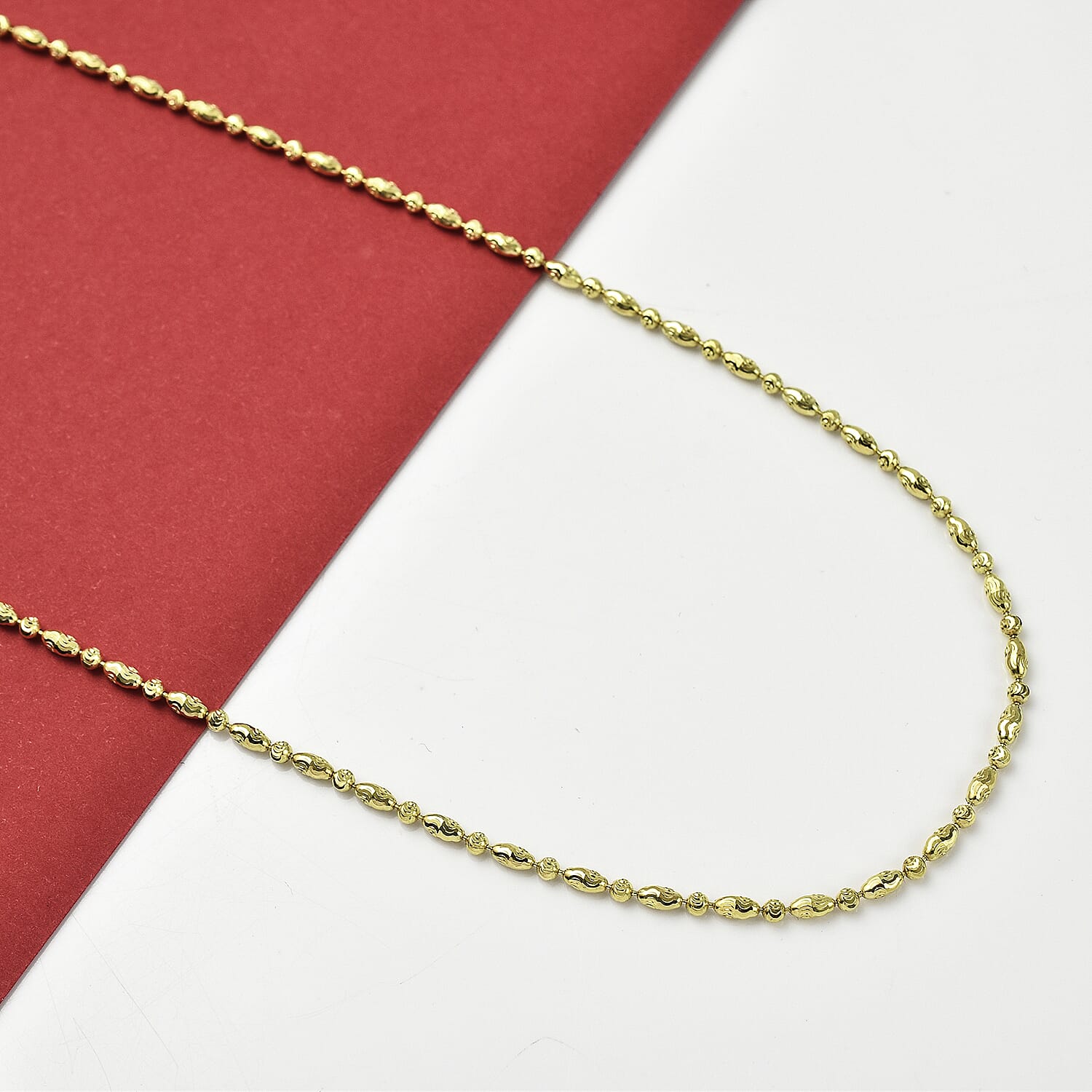 Italian Mega Showstopper -  Necklace In Gold Overlay Sterling Silver (Size - 24)