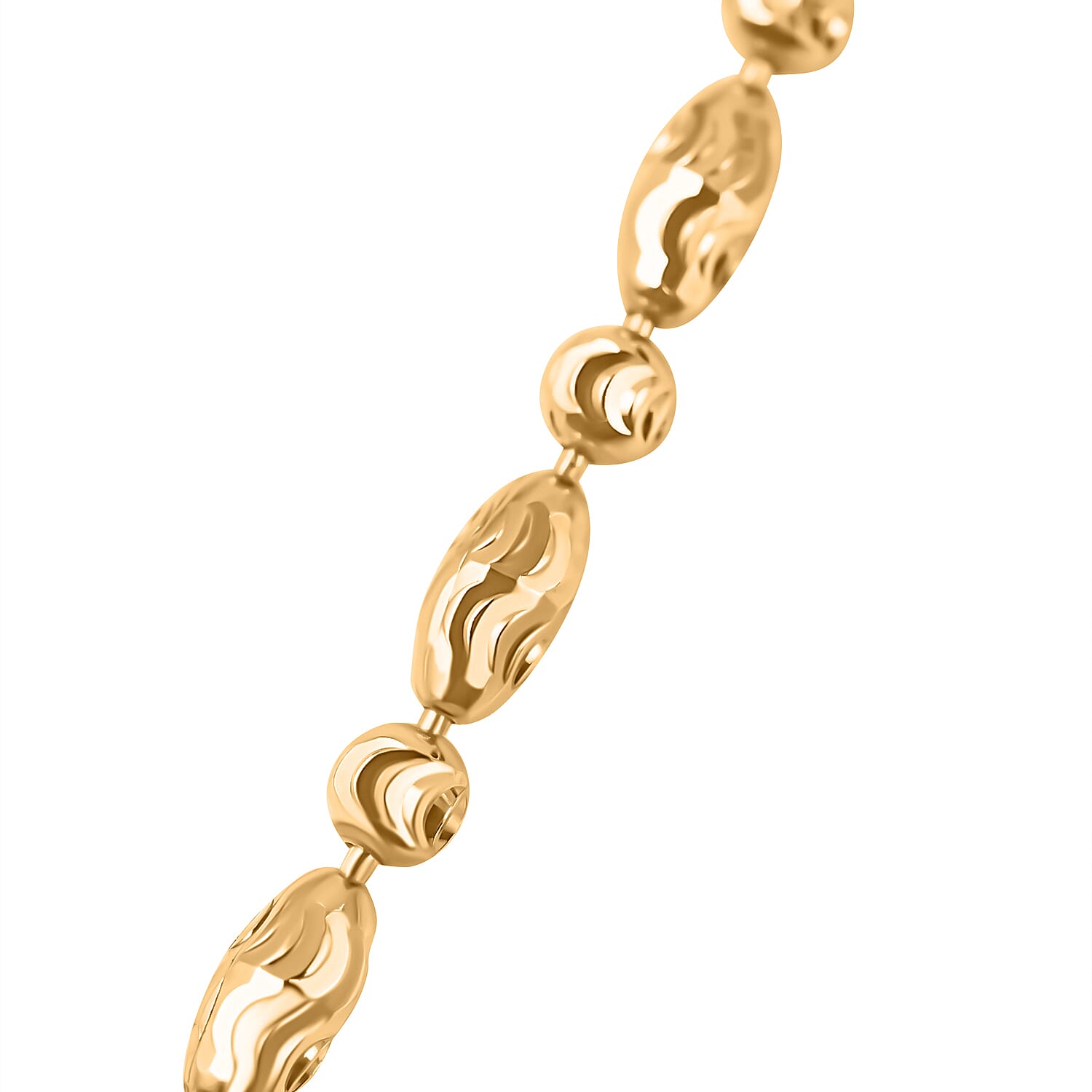 Italian Mega Showstopper -  Necklace In Gold Overlay Sterling Silver (Size - 24)