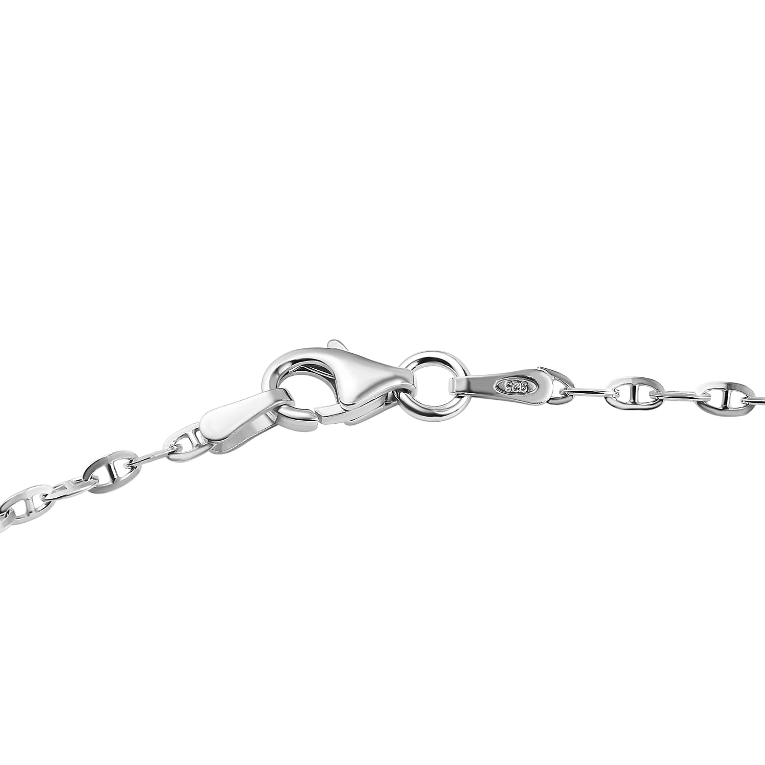 Sterling Silver Anchor Link Necklace (Size - 20)