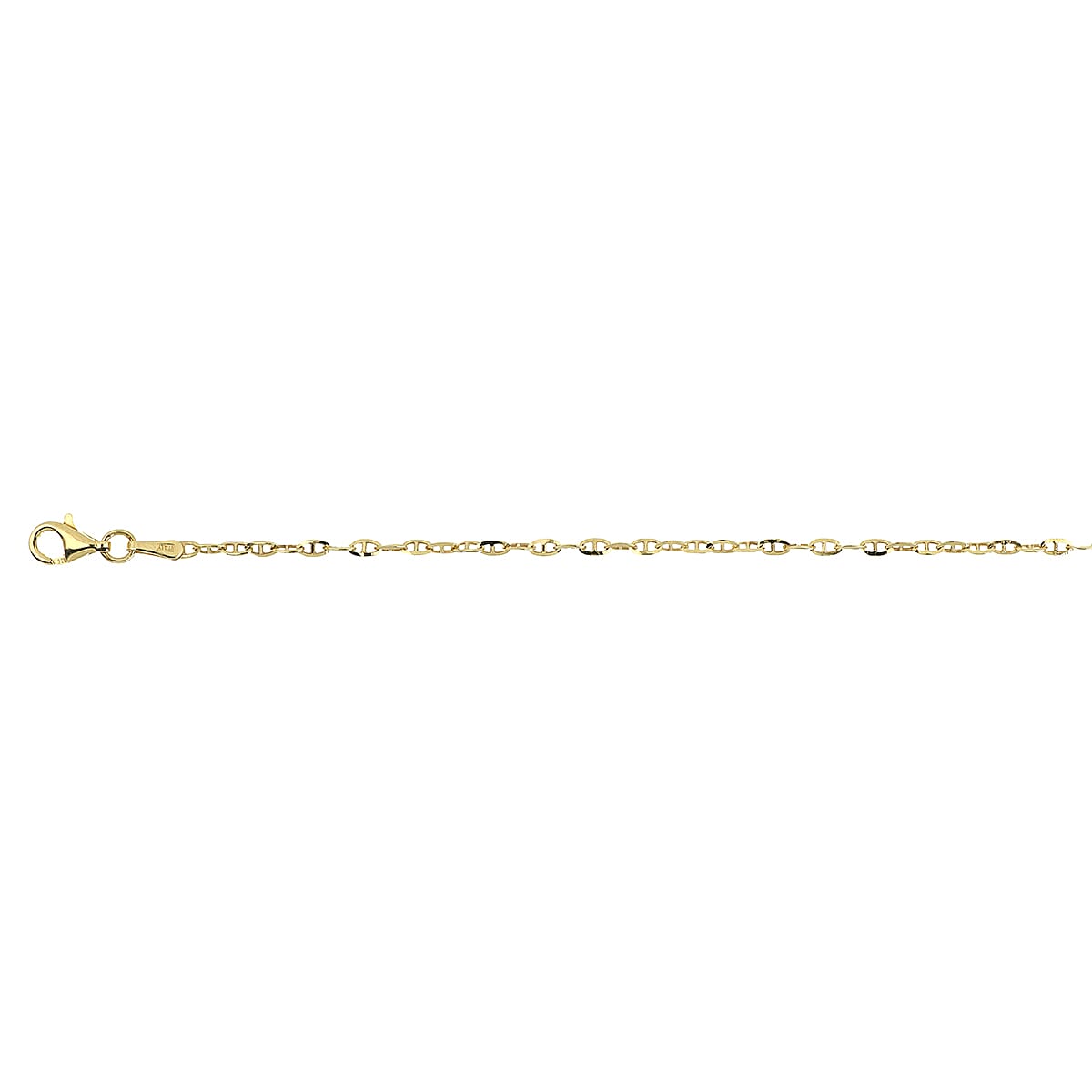 Gold Plated Sterling Silver Anchor Link Chain (Size - 20)
