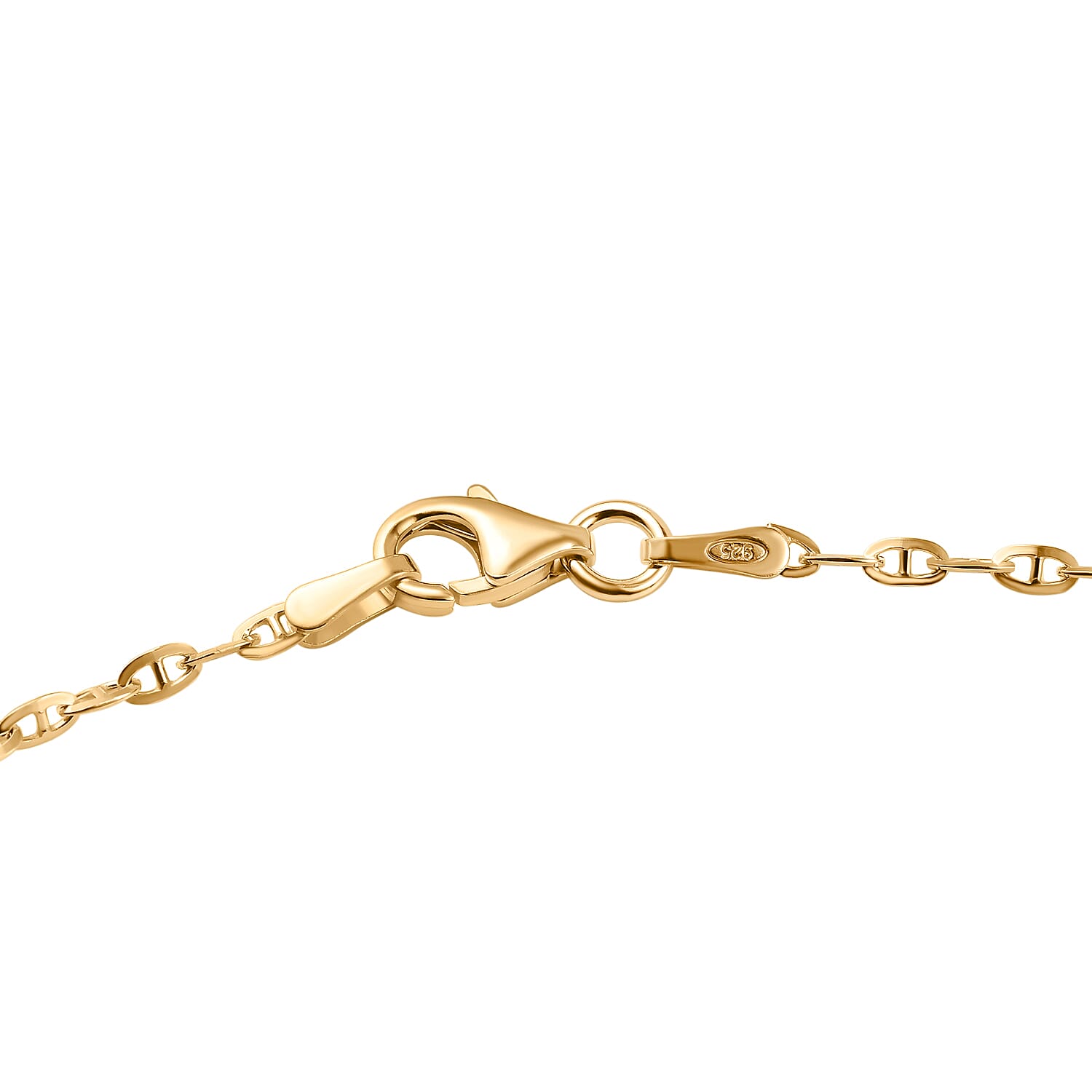 Gold Plated Sterling Silver Anchor Link Chain (Size - 20)