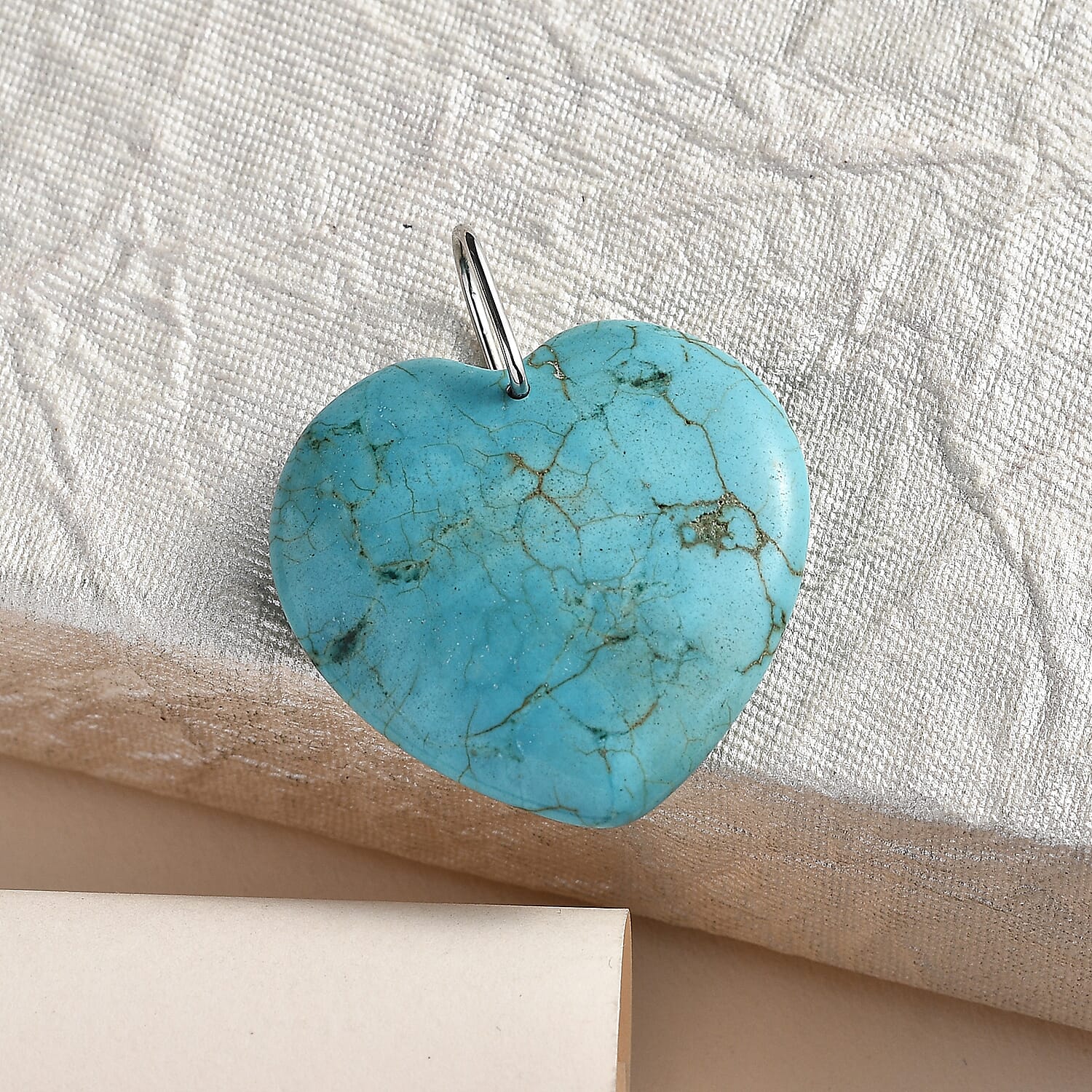 Howlite  Pendant in Rhodium Overlay Sterling Silver 51.00 ct  51.000  Ct.