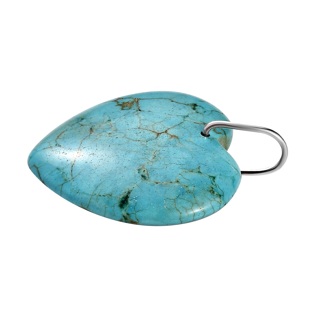 Howlite  Pendant in Rhodium Overlay Sterling Silver 51.00 ct  51.000  Ct.