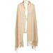 Wool Like Tassel Scarf (One Size) - Red