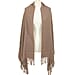 Wool Like Tassel Scarf (One Size) - Red