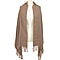 Winter Special - Woven Scarf (One Size) - Beige