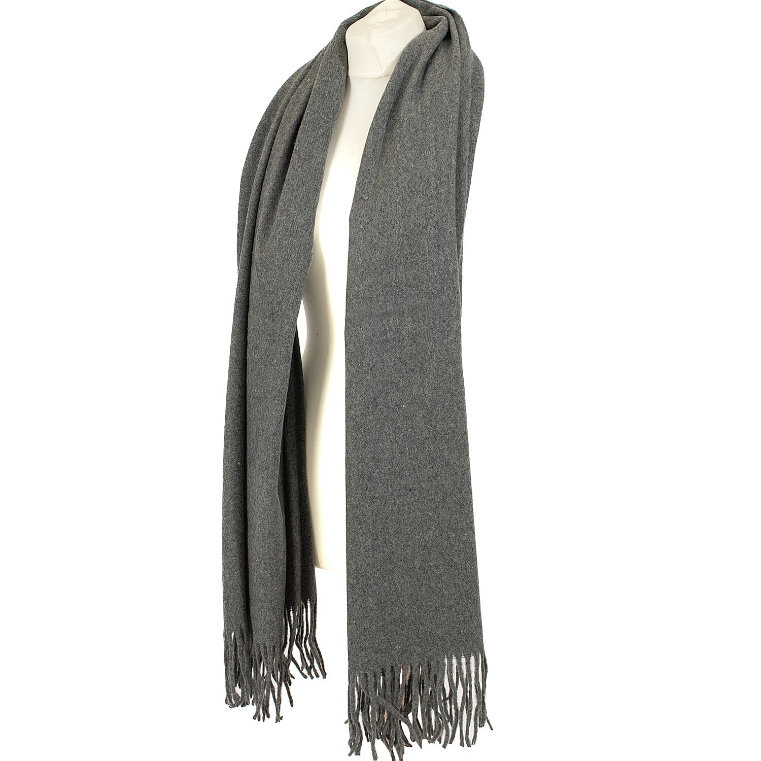 Winter Special - Woven Scarf (One Size) - Grey