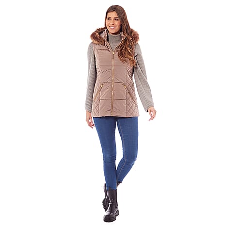 Charlotte West - HARLEY Gilet (Size-10)  - Champagne
