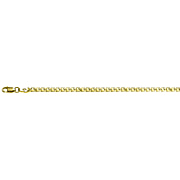 Vicenza Exclusive Deal - Gold Plated Sterling Silver Double Curb Necklace  (Size - 20)