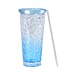 Double Wall Ice Crack Tumbler with Lid and Straw 600ml - Pink