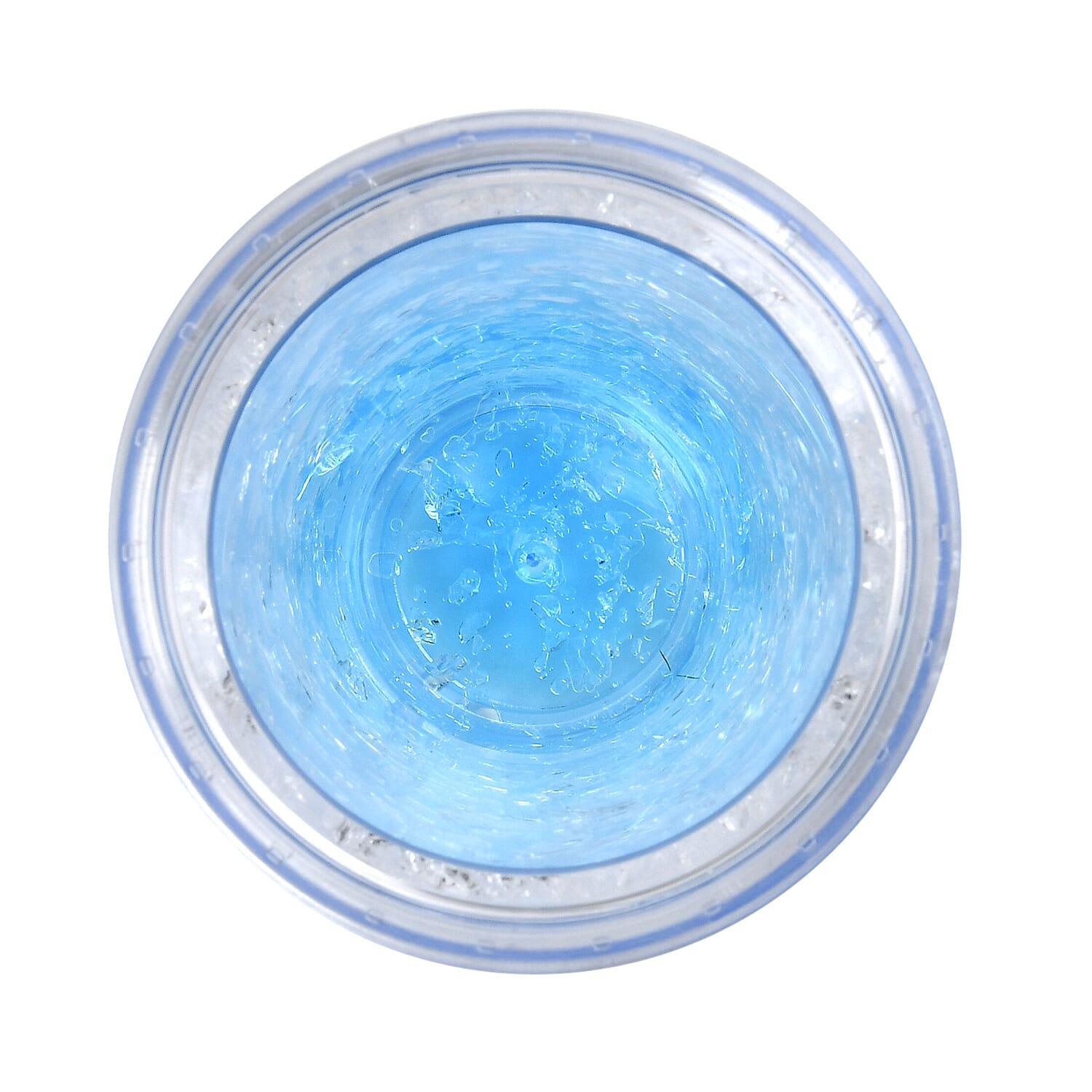 Double Wall Ice CrackTumbler with Lid and Straw 600ml - Blue