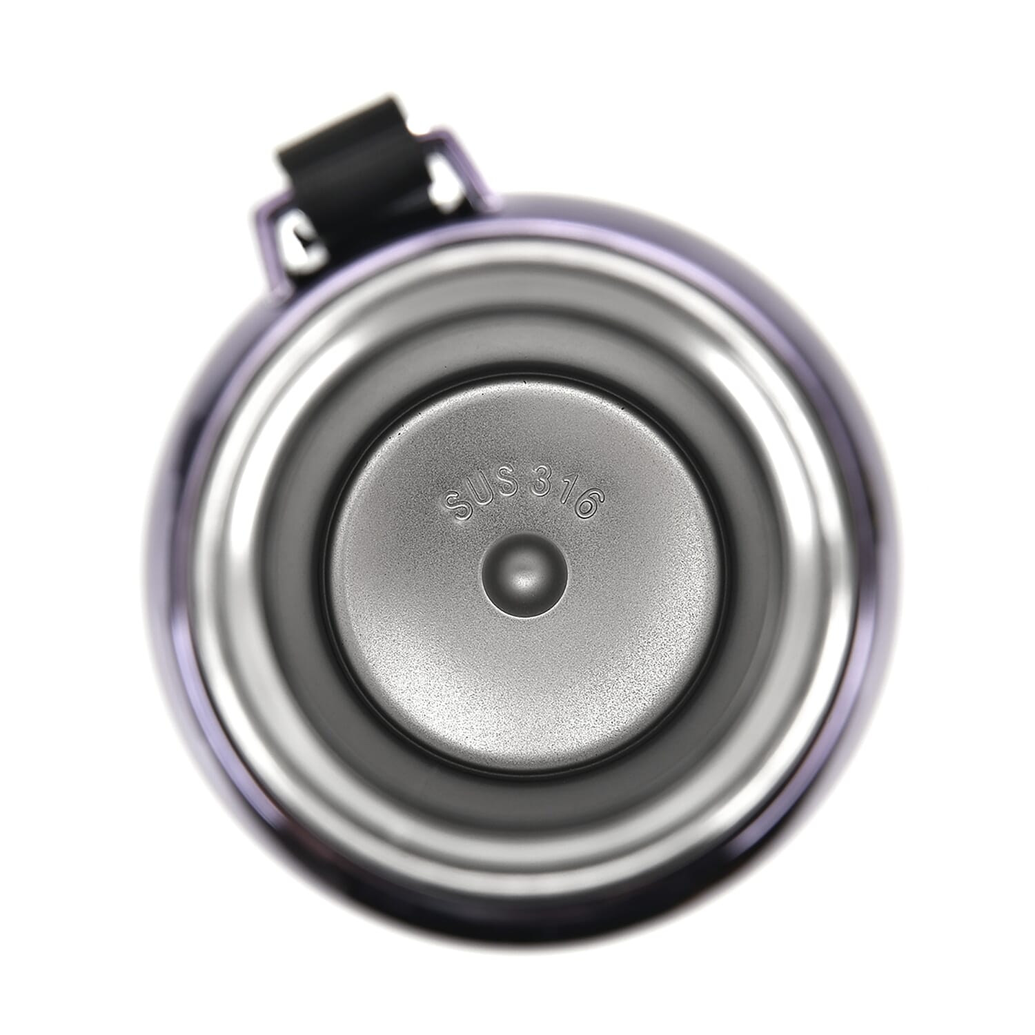 Double Wall Flask with Stainless Steel Filter and Lanyard 1000ml - Blue