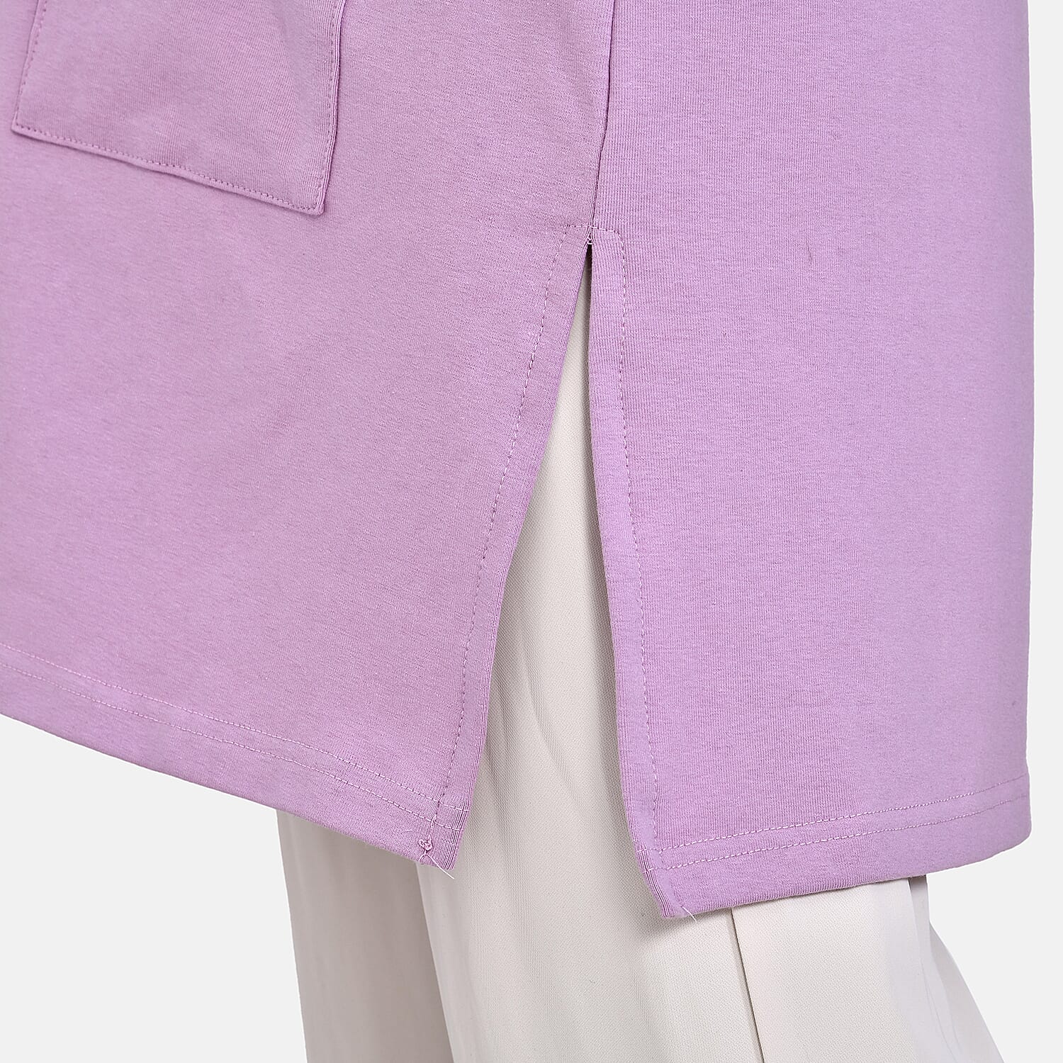 Tamsy 60% Cotton Blend Jersey Cardigan (One Size, 8-20) - Lilac Tamsy 60% Cotton Blend Jersey Cardigan (One Size, 8-20) - Lilac