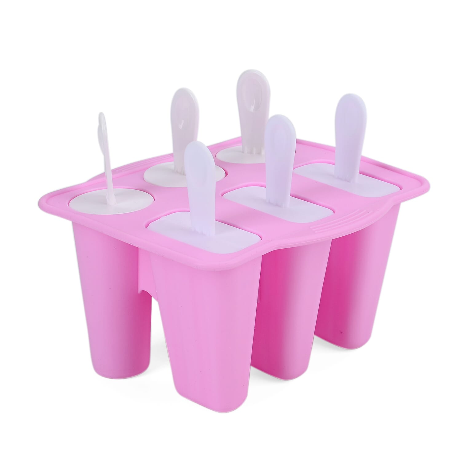 Set of 6 Ice Pop Moulds - Pink