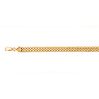 Vicenza Showstopper -9K Yellow Gold Diamond Cut Bismark Bracelet (Size - 7.5)