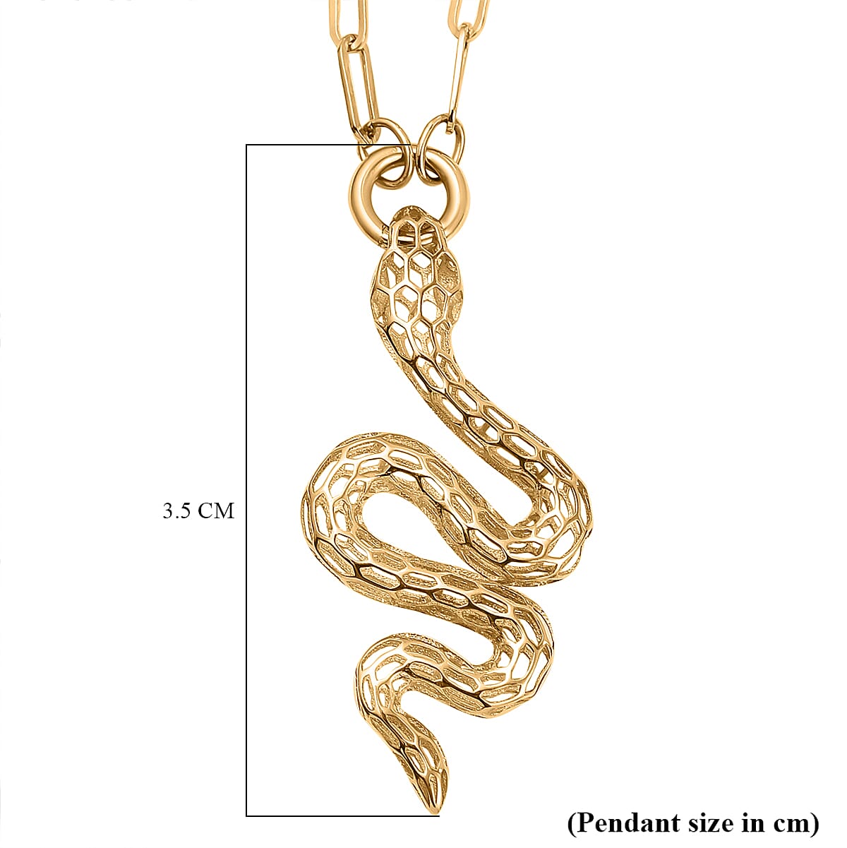 JCK Vegas Deal - Handmade 9K Yellow Gold Serpent Necklace (Size - 20)