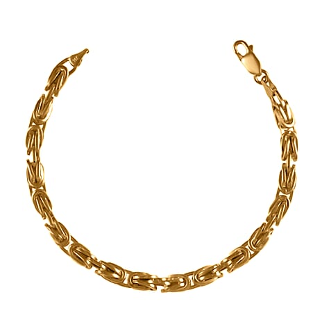 Byzantine Brilliance - 9K Yellow Gold Hand-Made Bracelet (Size - 7.5) Gold Wt. 6.25 Gms.