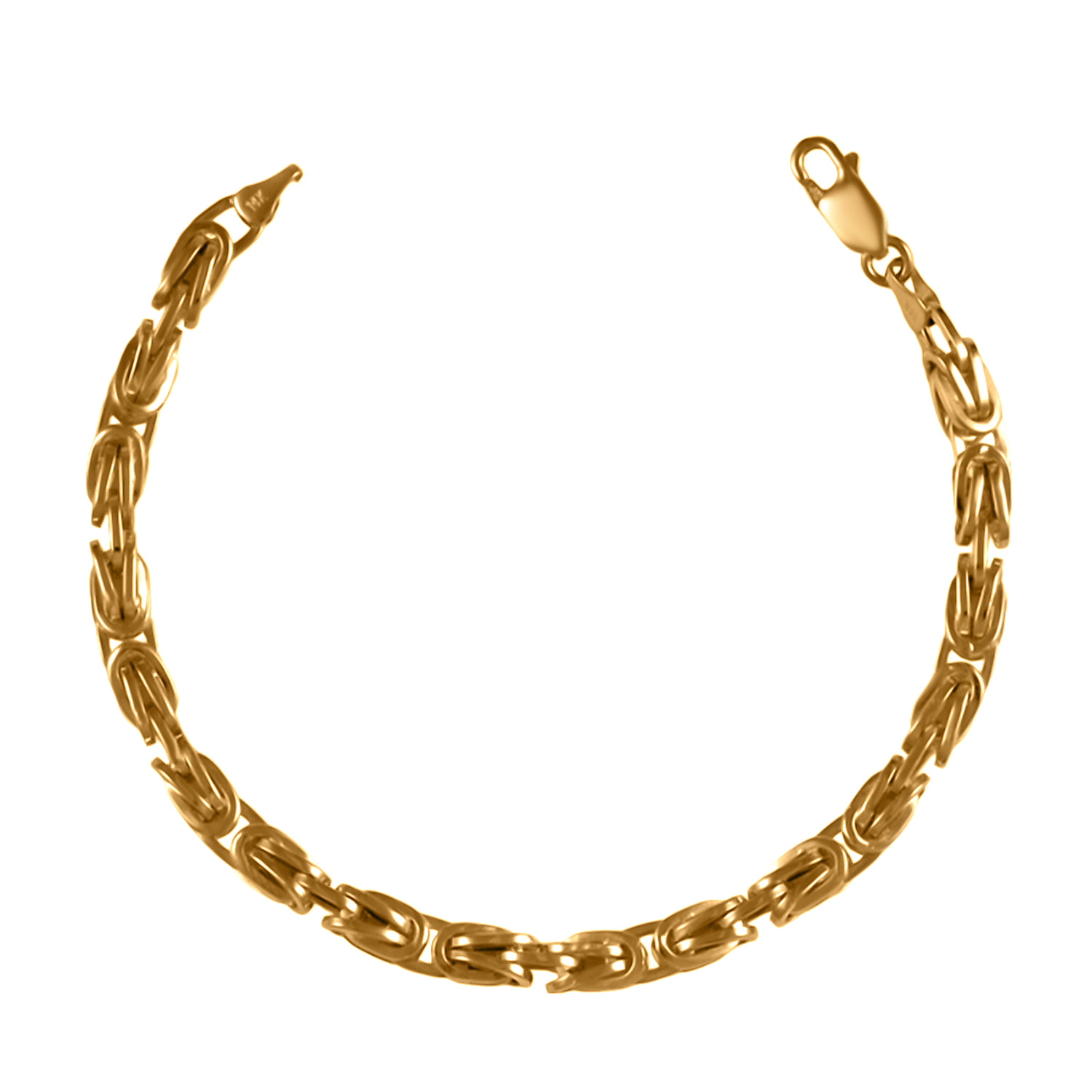 9K Yellow Gold Byzantine Bracelet (Size - 7.5), Gold Wt. 5.75 Gms