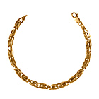 9K Yellow Gold Byzantine Bracelet (Size - 7.5), Gold Wt. 5.75 Gms