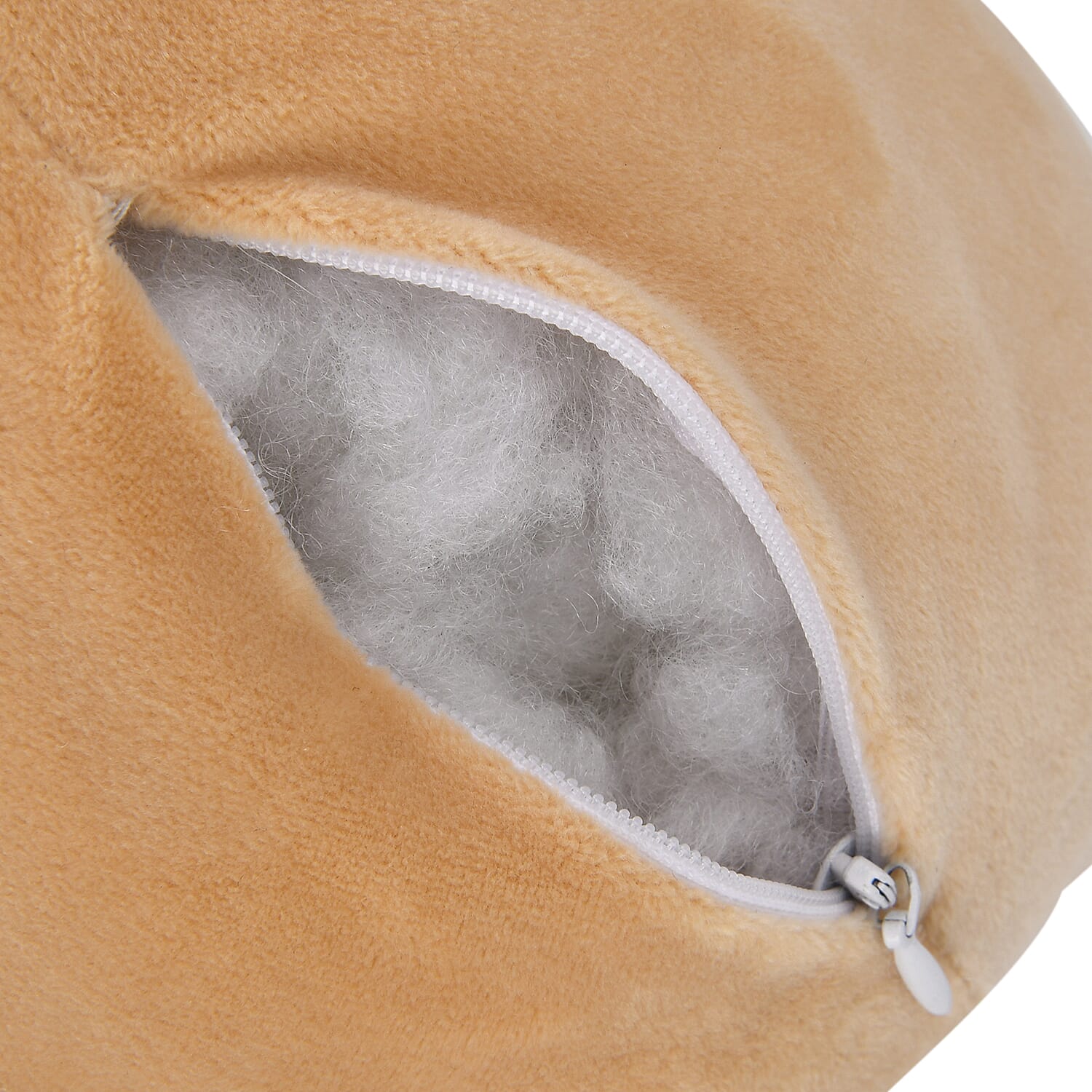 Soft Plush Velvet Cat Patterned Pillow - Orange