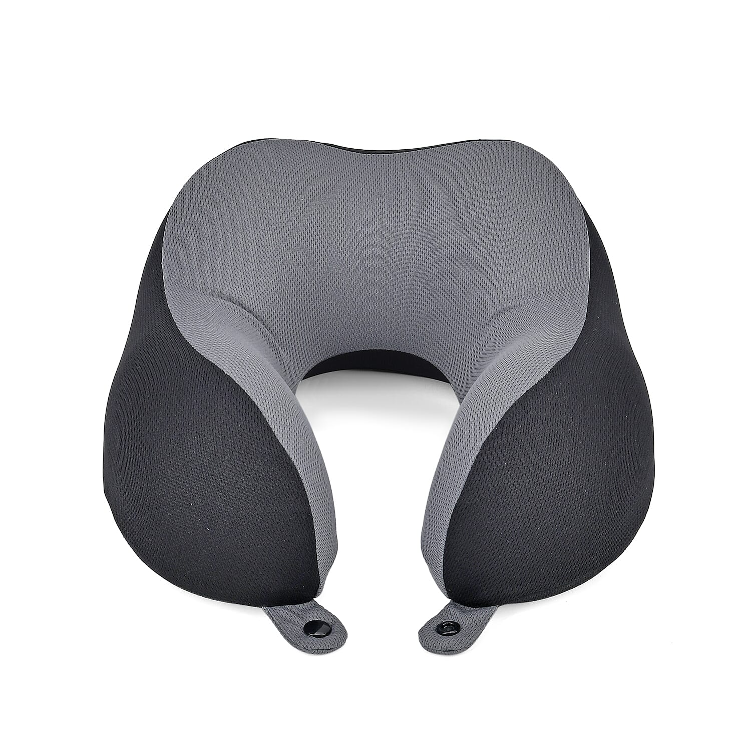 U-Shape Memory Form Pillow (Size 26x23x13 cm) - Black