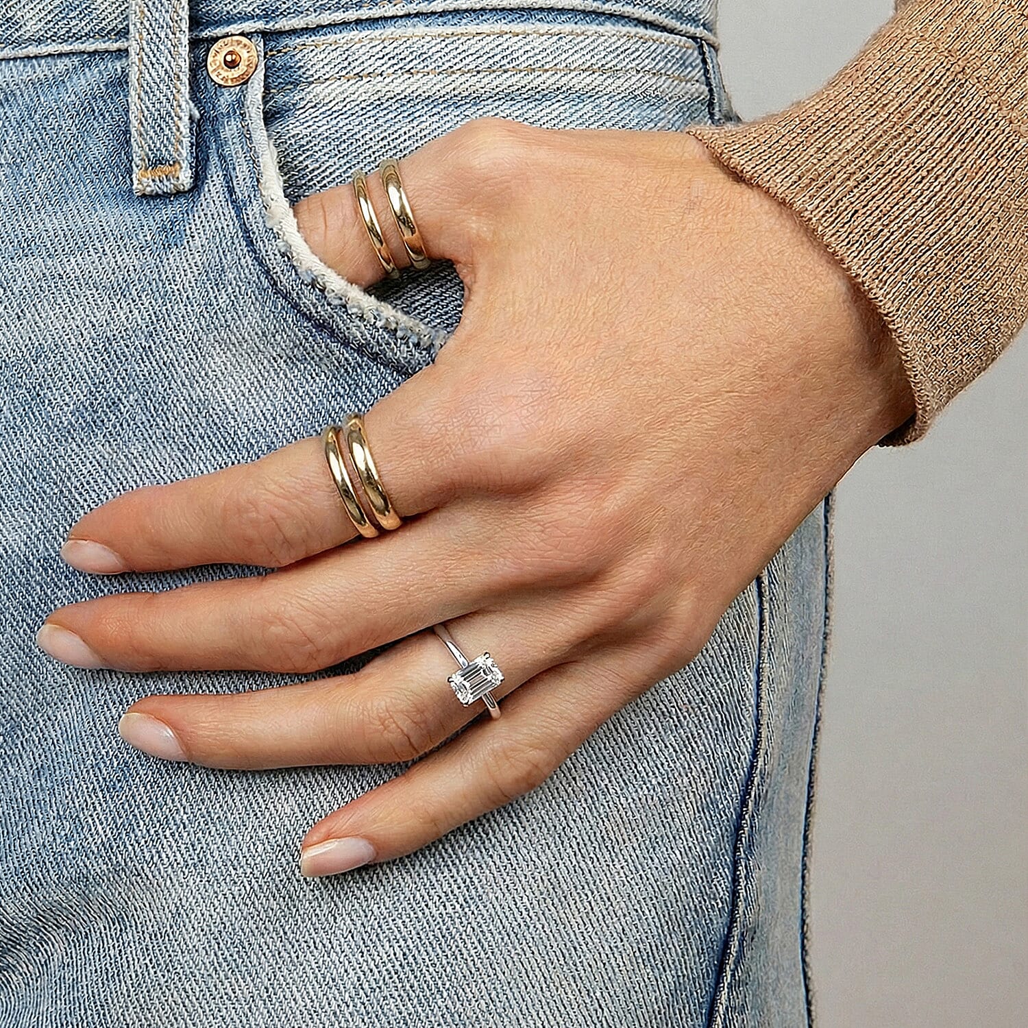 LUXURIANT 1 Carat Lab Grown Diamond Solitaire Ring in 950 Platinum