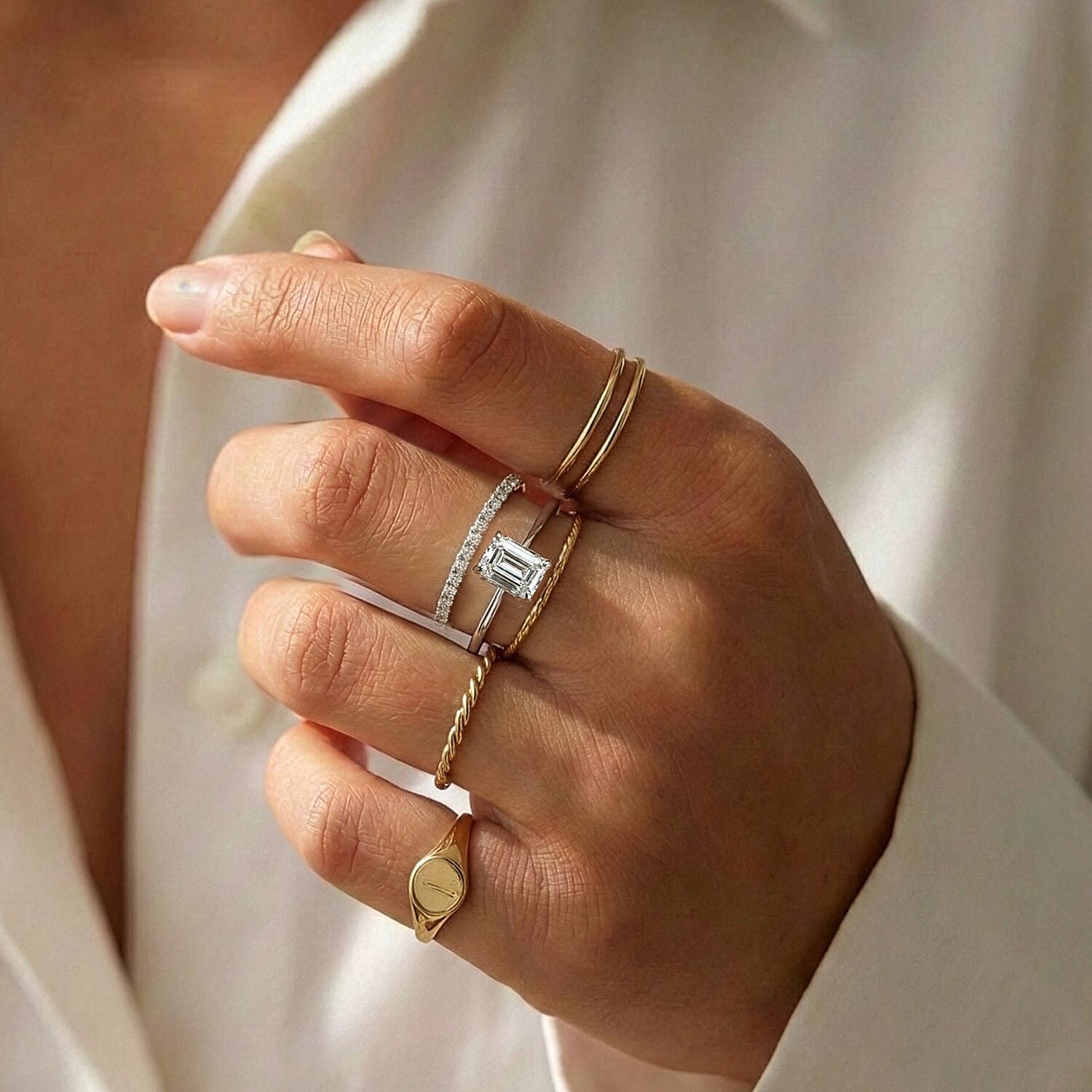 LUXURIANT 1 Carat Lab Grown Diamond Solitaire Ring in 950 Platinum