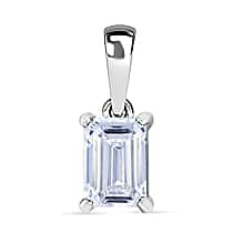 LUXURIANT 1.07 Ct. Lab Grown Diamond Solitaire Pendant in 950 Platinum, IGI Certified (VS-E/F)