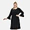 TAMSY Velvet Womens Midi Dress