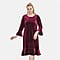 TAMSY Velvet Womens Midi Dress