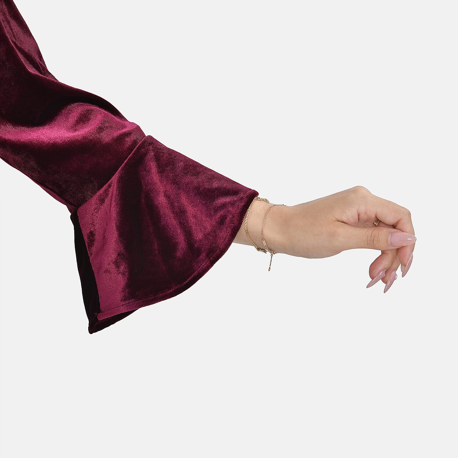 TAMSY Velvet Womens Midi Dress