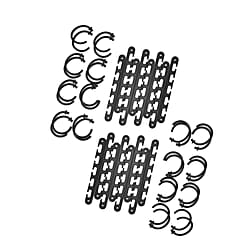 Set of 8 Space Saving Non-SlipHanger Organizer for Closet - White