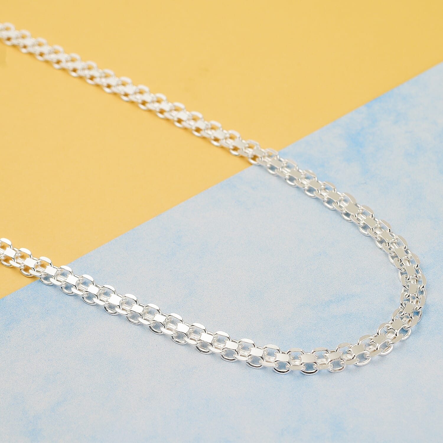 Sterling Silver Bismark Necklace (Size - 24), Silver Wt. 11.90 Gms