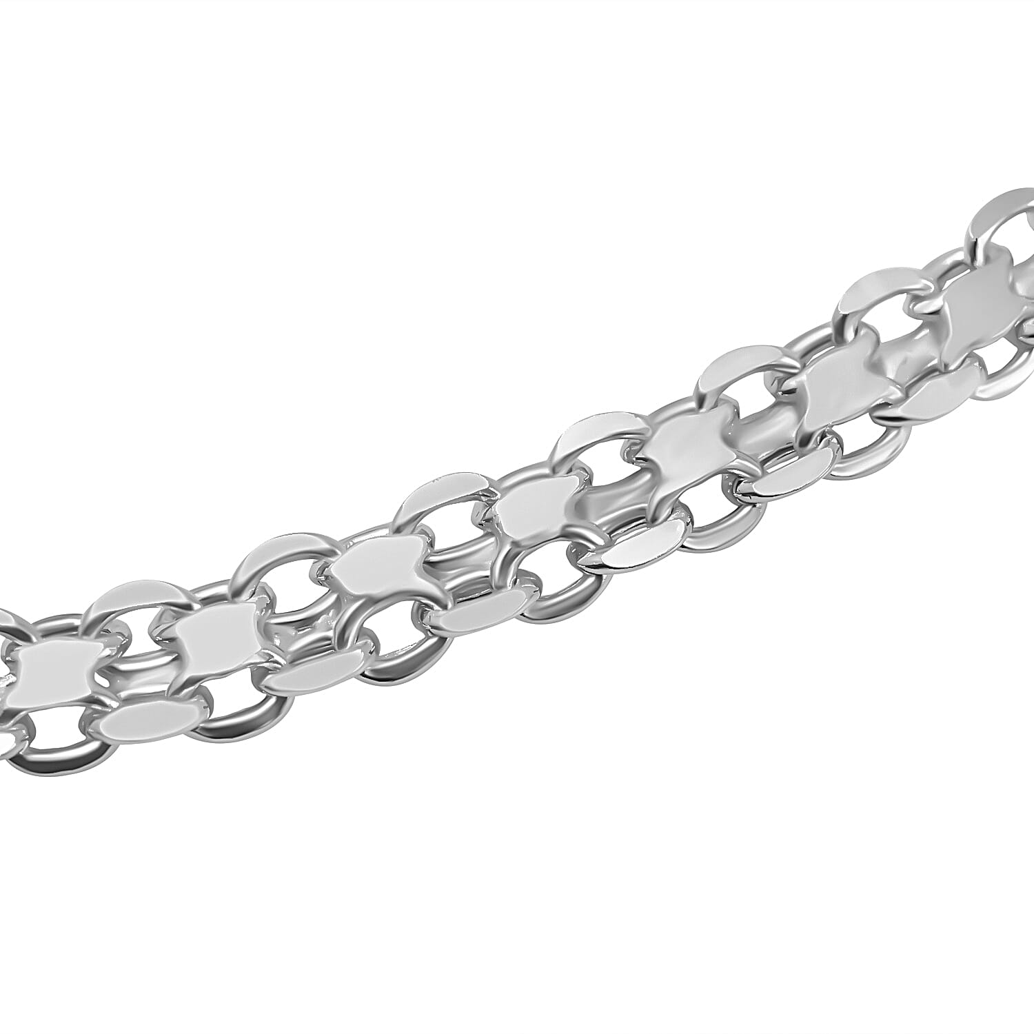Sterling Silver Bismark Necklace (Size - 24), Silver Wt. 11.90 Gms